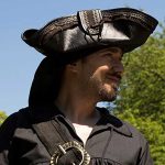 Dreizack Piraten Hut Kunstleder – Bild 6