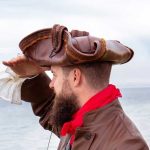 Dreizack Piraten Hut Leder – Bild 3