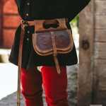 Mittelalter Nierentasche mit Muster