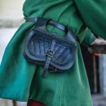 Mittelalter Nierentasche mit Muster