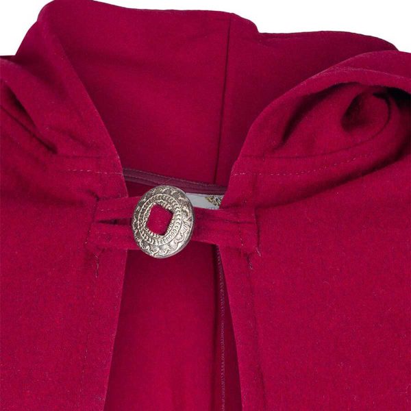 Umhang mit Schliesse Rot – Bild 2
