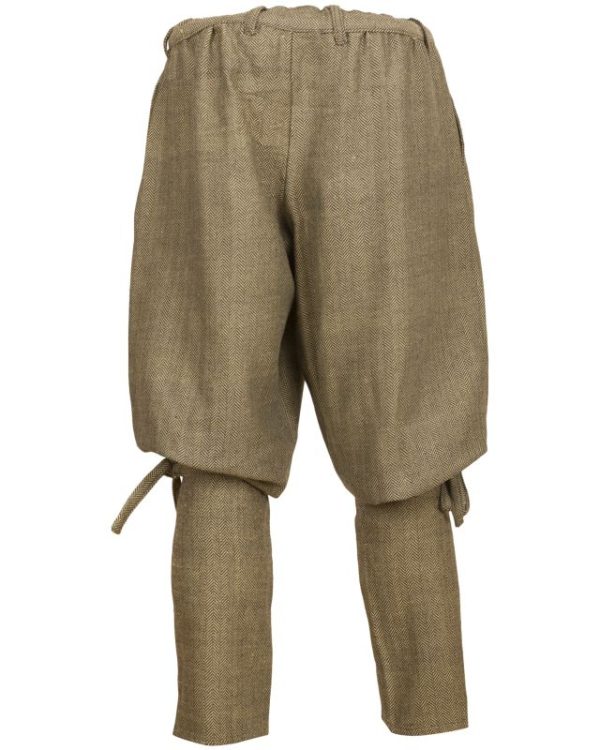 Hose Fischgrat "Gunnar" Olive Grün – Bild 3