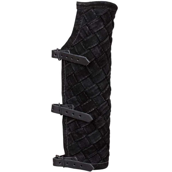 Beinschiene geflochten Leder schwarz – Bild 6
