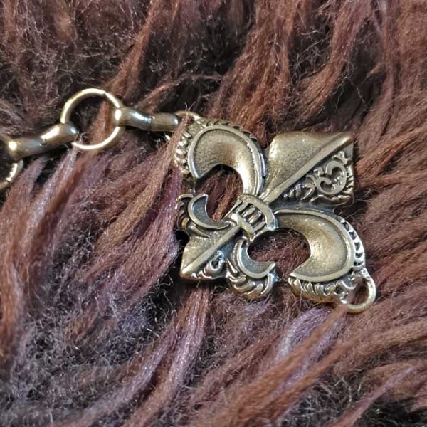 Fleur de Lys Fell oder Umhangschliesse – Bild 4