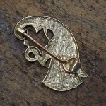 Rabenbrosche Bronze oder Bronzeversilbert – Bild 5