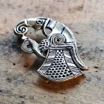 Rabenbrosche Bronze oder Bronzeversilbert – Bild 7