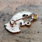 Rabenbrosche Bronze oder Bronzeversilbert – Bild 8