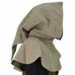 Gugel Beige/Dunkelgrau/Rot – Bild 4