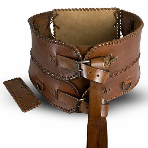 Breiter Gürtel Schwarz oder Braun M / L – Bild 4