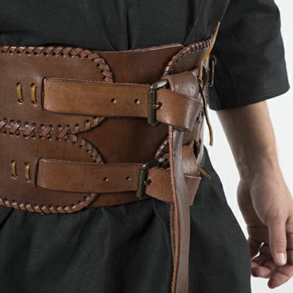 Breiter Gürtel Schwarz oder Braun M / L – Bild 5