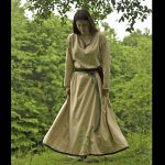 Mittelalter Kleid Beige S bis XL