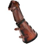 Leder Arm und Handschutz Braun – Bild 4