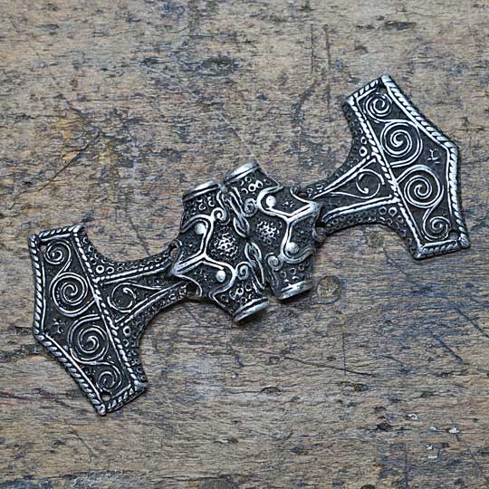 s414329983377326361_p1452_i114_w540.jpeg Gewandschliesse Thorshammer Bronze oder Silberfarben – Bild 1