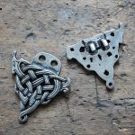 Gewandschliesse Keltisch silberfarben – Bild 2