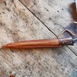 Messer Pfriem Set in Scheide Holzgriff – Bild 2