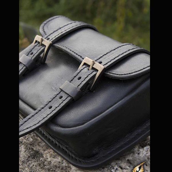 Leder Gürteltasche Braun oder Schwarz – Bild 4