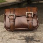 Leder Gürteltasche Braun oder Schwarz – Bild 3