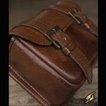Leder Gürteltasche Braun oder Schwarz – Bild 2