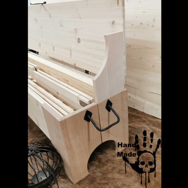 Mittelalter Truhenbett – Bild 4