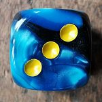 Wurfel Marmoriert 12mm 1Stk.