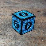 Wurfel Asia Muster Blau Preis 1Stk.