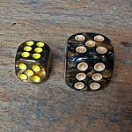 Wurfel Marmoriert 16mm 1Stk. – Bild 3