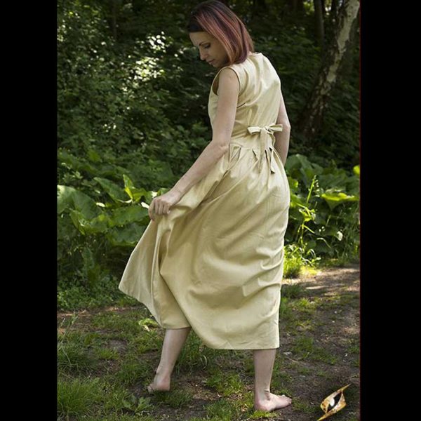 Einfaches Kleid Beige – Bild 2