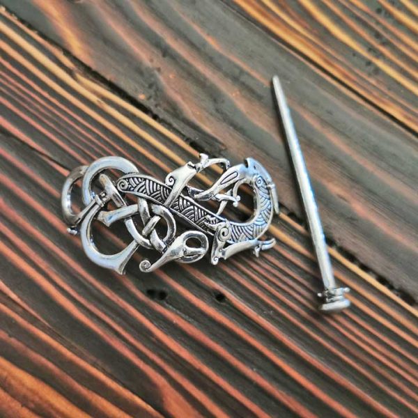 Haarspange nordischer Drache – Bild 3