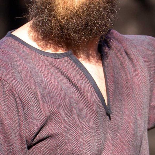 Tunika Fischgrat Bordeaux – Bild 3