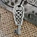 Wikinger Schlüssel Bronze Versilbert