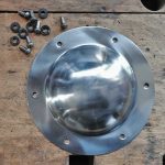 Schildbuckel poliert