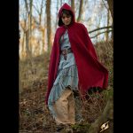 Woll Umhang Rot – Bild 2