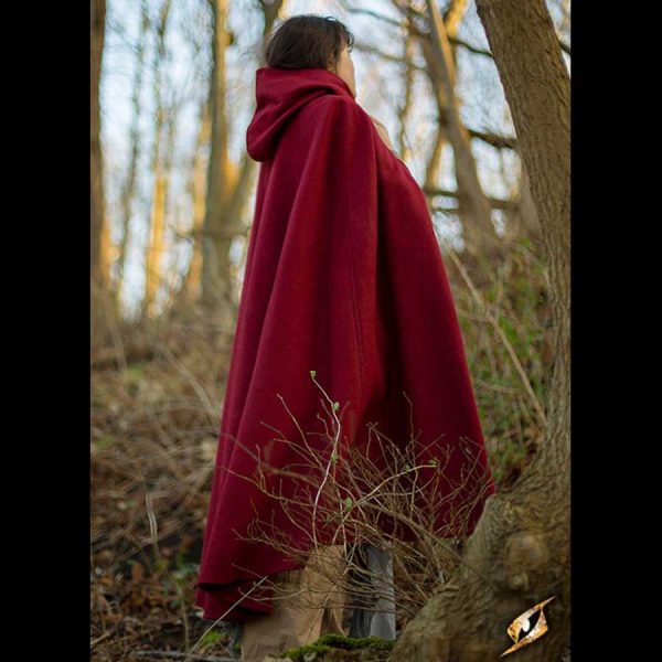 Woll Umhang Rot – Bild 4