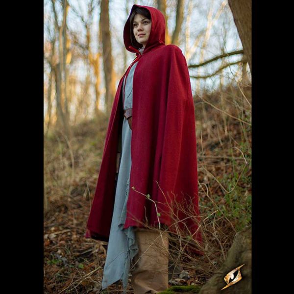 Woll Umhang Rot – Bild 5