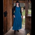 Einfaches Kleid Blau/Gelb/Schwarz