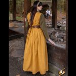 Einfaches Kleid Blau/Gelb/Schwarz – Bild 7