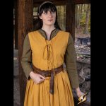 Einfaches Kleid Blau/Gelb/Schwarz – Bild 9