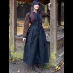 Einfaches Kleid Blau/Gelb/Schwarz – Bild 11