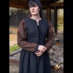 Einfaches Kleid Blau/Gelb/Schwarz – Bild 14