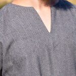 Tunika Fischgrat hellgrau – Bild 2