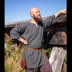 Tunika Fischgrat dunkelgrau