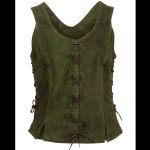 Wildleder Mieder Grün – Bild 3