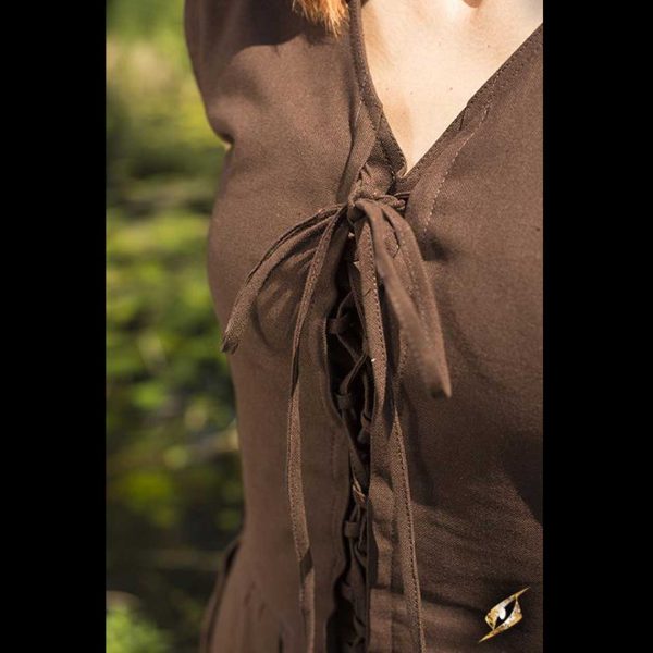 Einfaches Kleid Braun – Bild 2