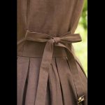 Einfaches Kleid Braun – Bild 5