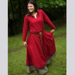 Mittelalter Kleid Rot S bis XL