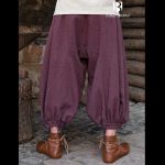 Rus Fischgrat Hosen dunkelrot – Bild 2