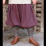 Rus Fischgrat Hosen dunkelrot