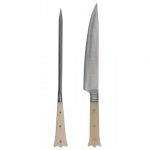 Messer Pfriem Set in Scheide Beingriff – Bild 3