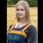 Wikinger Schürze bestickt Blau – Bild 5