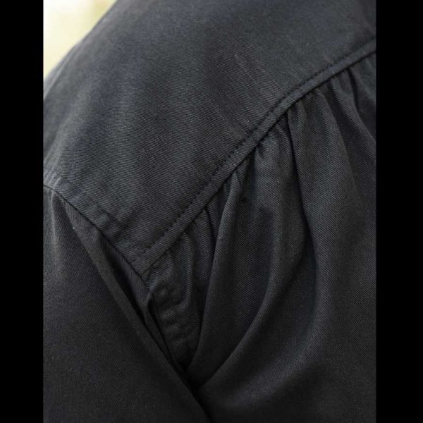 Mittelalter Hemd kurz Arm Schwarz – Bild 5